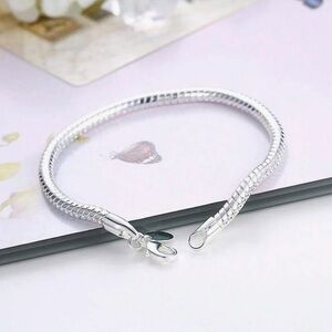 Sterling Silver Snake Chain Bracelet - Elegant Women's Jewelry